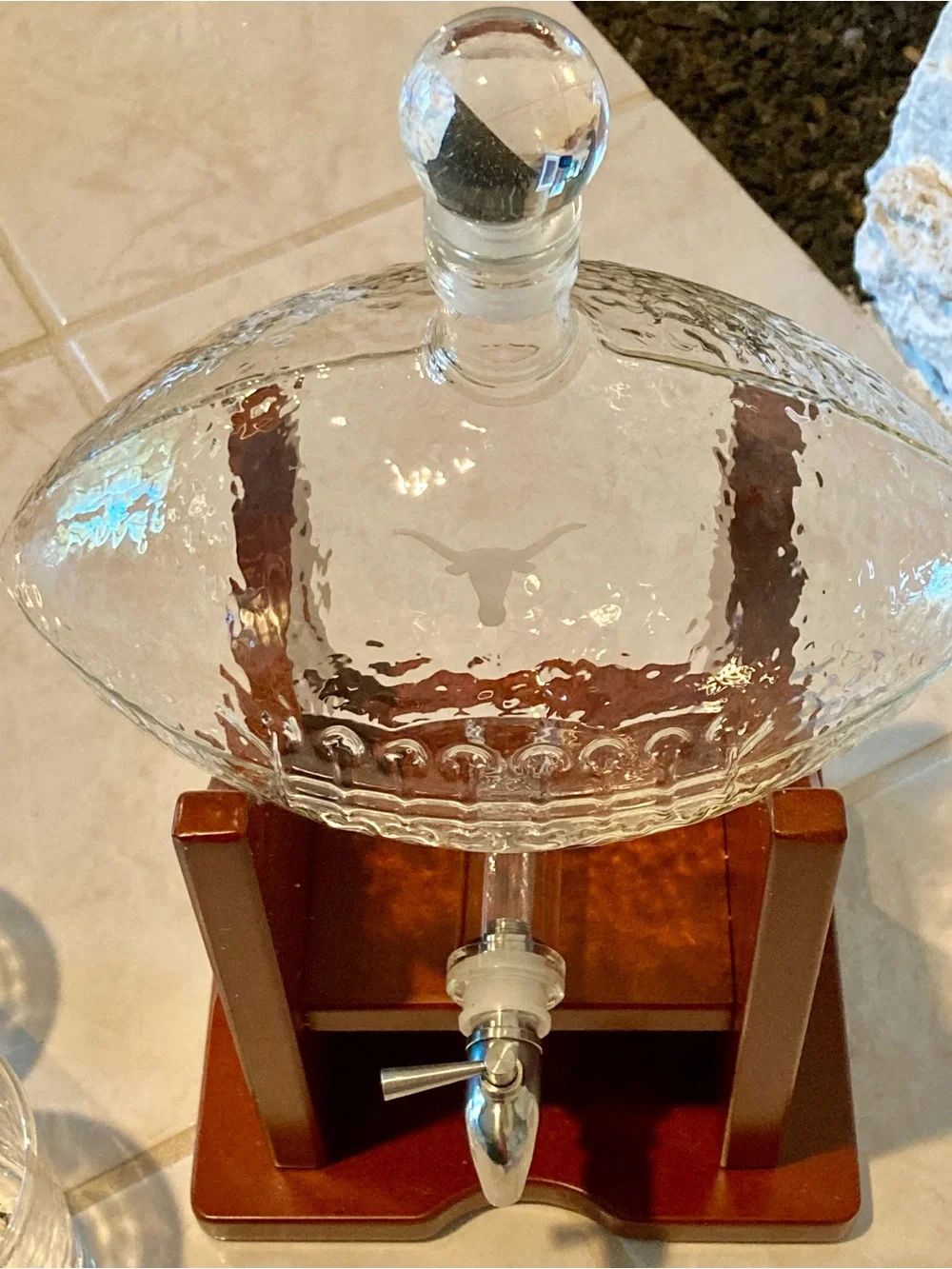 University of Texas Football Decanter Set - new in box